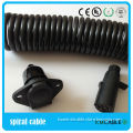 Industrial multi-core spiral cable
